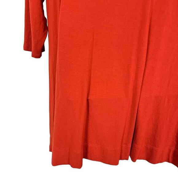 J Jill Wearever Collection Womens Dark Orange Pullover Longline Top Shirt sz 2X - Picture 13 of 15